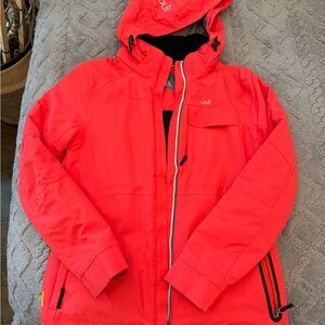 Lole Bright Red Ski Jacket with Black Lining